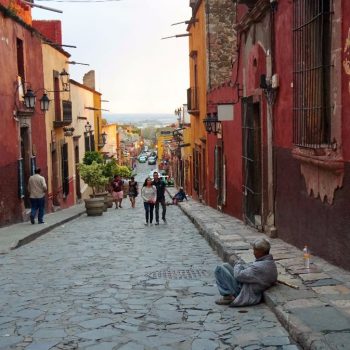 Een straat in San Miguel de Allende